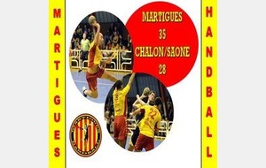 MHB 35-28 Chalon: Martigues garde la tête haute!