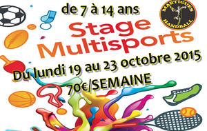 Inscrivez-vous: stage multisports Toussaint !