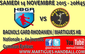 N1, 6ème journée / Déplacement à Bagnols !