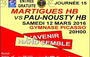 N1, 15ème journée / Réception de Pau-Nousty !
