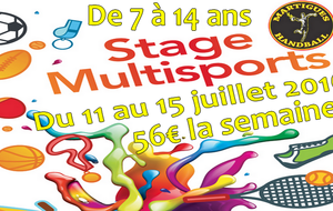 Inscrivez-vous: Stage multisports d'été !