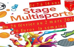 Stage multisports février : inscrivez-vous !