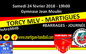 Barrages J1, Torcy - MHB : l'avant-match !
