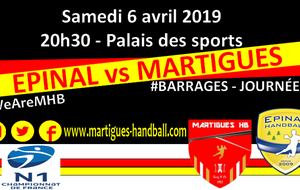 BARRAGES J5, Epinal - MHB : l'avant-match !