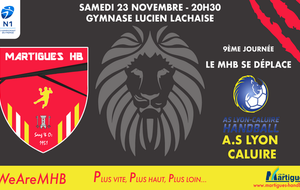 N1/J9, Lyon-Caluire - MHB : l'avant-match !