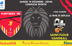N1/J11, Saint-Flour / MHB : l'avant-match !
