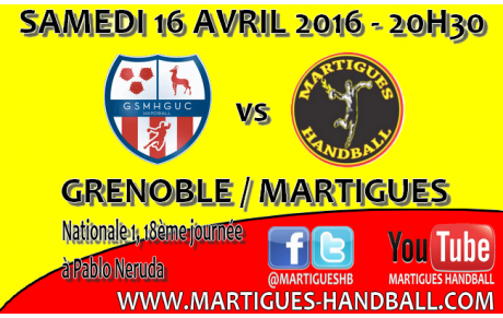 N1, 18e journée / Déplacement à Grenoble !