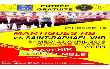 N1, 19e journée / Réception de Saint-Raphaël !