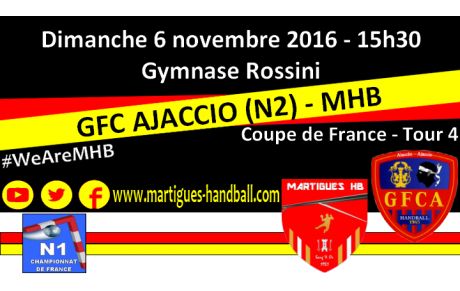 Coupe, Ajaccio - MHB : L'avant-match !