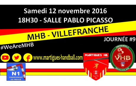 MHB - Villefranche : L'avant-match !