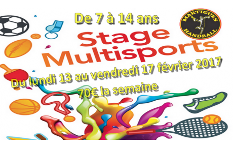 Stage multisports de février : inscrivez-vous !