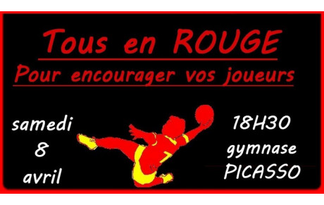 MHB - Aix-en-Savoie : Samedi tous en rouge !