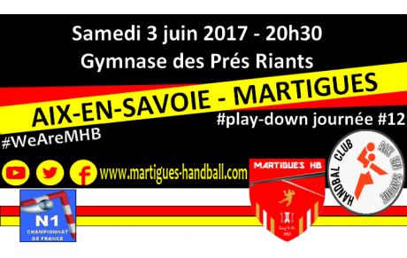 BARRAGES J12, Aix-en-Savoie - MHB: l'avant-match