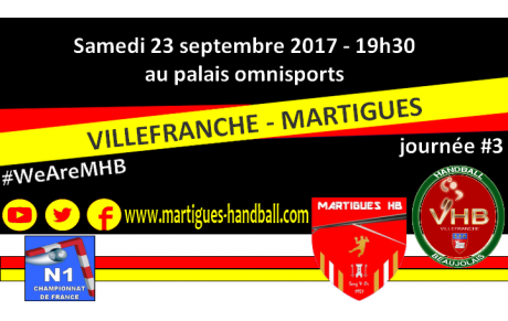 J3, Villefranche - MHB : l'avant-match !