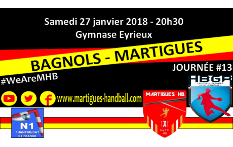J13, Bagnols - MHB : l'avant-match !