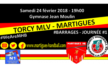 Barrages J1, Torcy - MHB : l'avant-match !