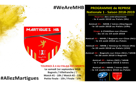 MHB : le programme de reprise !