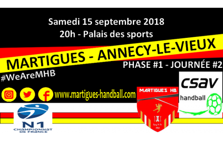 J2, MHB - Annecy-le-Vieux : l'avant-match !