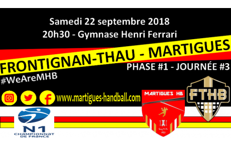 J3, Frontignan-Thau - MHB : l'avant-match !