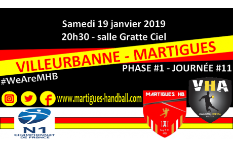 J11, Villeurbanne - MHB : l'avant-match !
