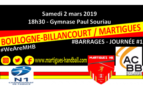 BARRAGES J1, ACBB - MHB : l'avant-match !
