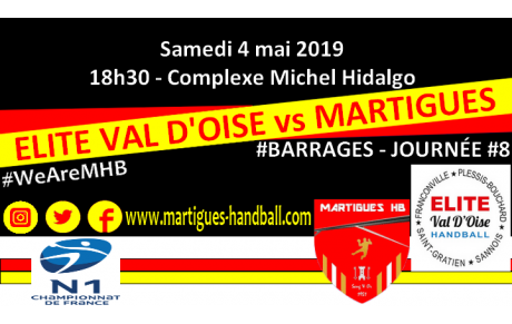 BARRAGES J8, Val d'Oise - MHB : l'avant-match !