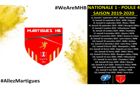 MHB : le calendrier 2019-2020 dévoilé !