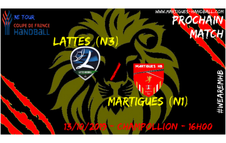 Coupe, Lattes (N3) - MHB : l'avant-match !