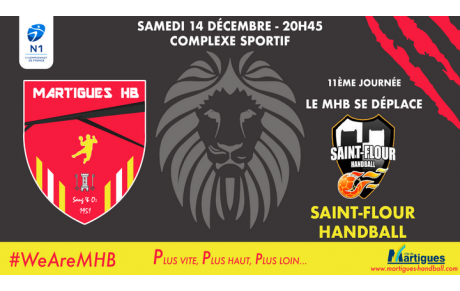 N1/J11, Saint-Flour / MHB : l'avant-match !