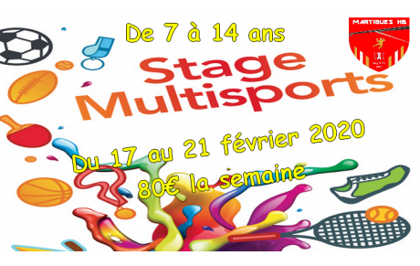 Stage multisports février : inscrivez-vous !