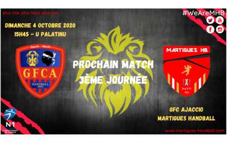 N1 / J3, Ajaccio - MHB : l'avant-match !