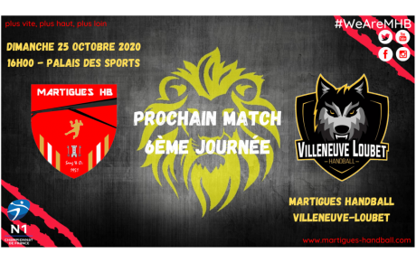 N1 / MHB - Villeneuve-Loubet dimanche à 16h !