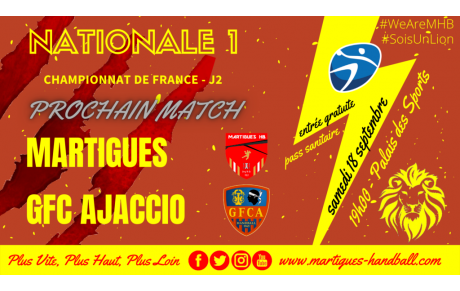 N1 / J2, MHB - Ajaccio : l'avant-match !