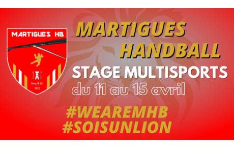 Stage multisports d'avril : inscrivez-vous !