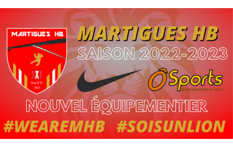 2022-2023 : Nouvel équipementier pour le MHB