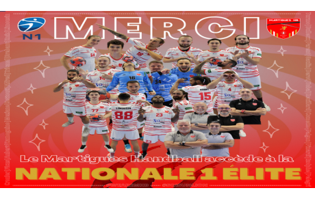 N1 / Le Martigues Handball champion !