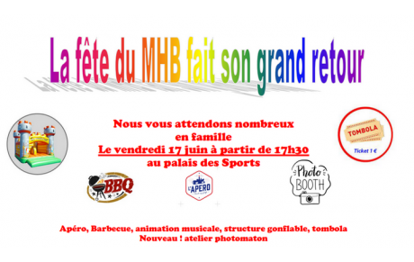 MHB : Fête du club le 17 juin !