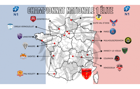 Nationale 1 : Le calendrier 2022-2023