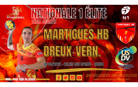 N1 / J2, MHB - Dreux.V : l'avant-match