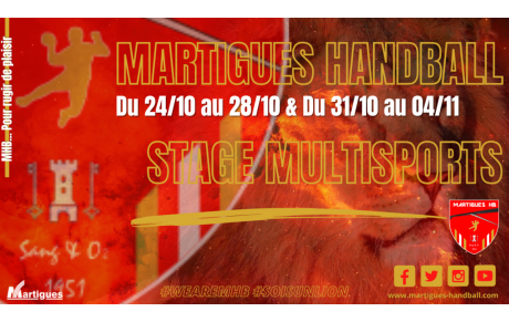 Stage multisports Toussaint : inscrivez-vous !