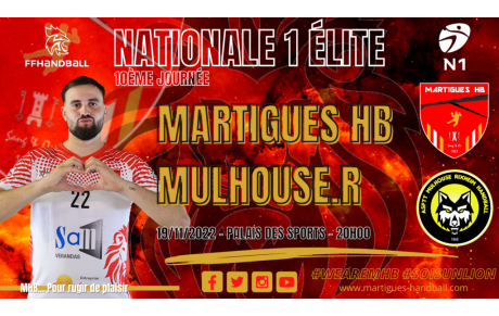 N1 / J10, MHB - Mulhouse : l'avant-match