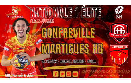 N1 / J11, Gonfreville - MHB : l'avant-match !