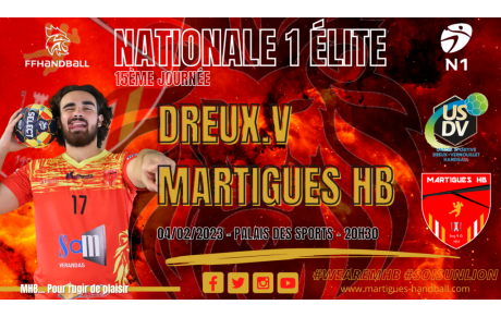 N1 / J15, Dreux.V - MHB : l'avant-match