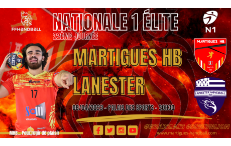 N1 / J22, MHB - Lanester : l'avant-match