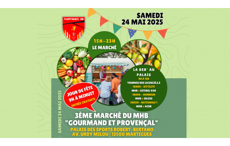 3ème marché gourmand du MHB le 24 mai