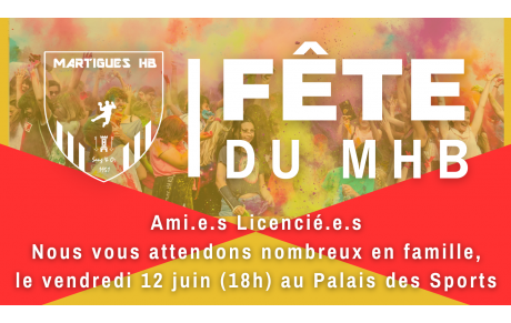Fête du club le 12 juin !